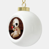 ブードゥー人形の恋の漫画 セラミックボールオーナメント (右)