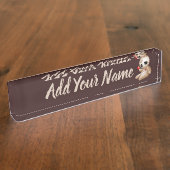 ブードゥー人形の恋の漫画 デスクネームプレート (側面)