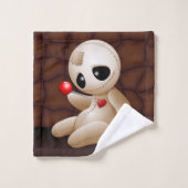 ブードゥー人形の恋の漫画 バスタオルセット (ウォッシュタオル)