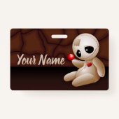 ブードゥー人形の恋の漫画 バッジ (裏面)