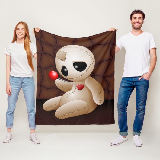 ブードゥー人形の恋の漫画 フリースブランケット (インサイチュ)