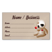 ブードゥー人形の恋の漫画 マグネット名刺 (正面)