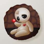 ブードゥー人形の恋の漫画 ラウンドクッション (裏面)