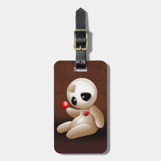 ブードゥー人形の恋の漫画 ラゲッジタグ (正面縦)