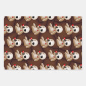 ブードゥー人形の恋の漫画 ラッピングペーパーシート (正面2)