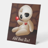 ブードゥー人形の恋の漫画 台座サイン (正面)