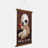 ブードゥー人形の恋の漫画 吊り下げ型タペストリー (傾斜あり)