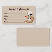 ブードゥー人形の恋の漫画 名刺 (正面/裏面)