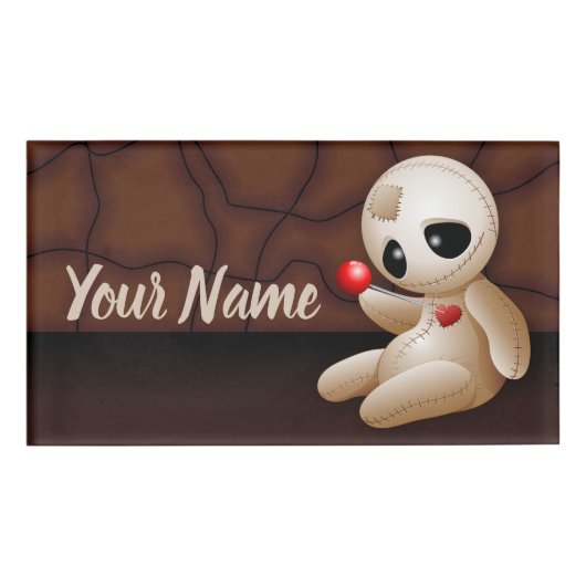 ブードゥー人形の恋の漫画 名札 (正面)