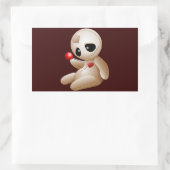 ブードゥー人形の恋の漫画 長方形シール (バッグ)