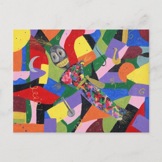 ブードゥー人形はがき ポストカード (正面)