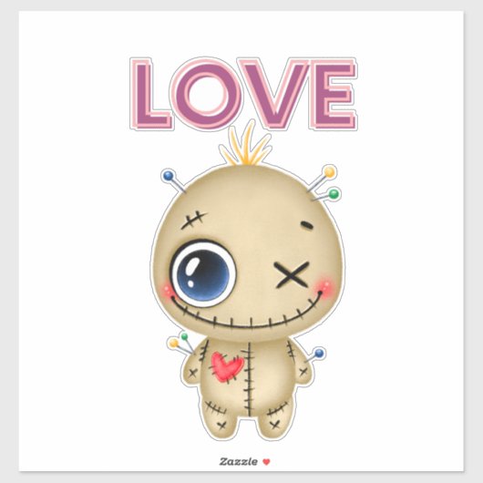 ブードゥー人形シール シール (シート)