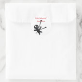 ブードゥー人形シール ラウンドシール (バッグ)