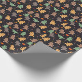 ブードゥー人形模様 ラッピングペーパー (角)