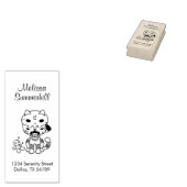 ブードゥー人形猫の住所 ラバースタンプ (押印)