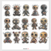 ブードゥー人形 シール (シート)