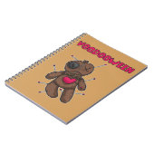 ブードゥー人形 – ハロウィーン玩具 ノートブック (左側)