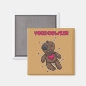 ブードゥー人形 – ハロウィーン玩具 マグネット (正面/裏面)