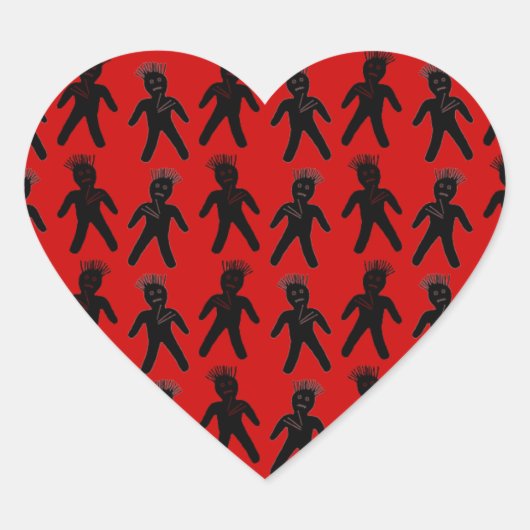 ブードゥー人形 ハートシール (正面)