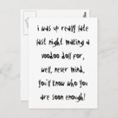 ブードゥー人形 ポストカード (正面/裏面)