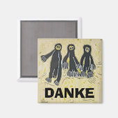 ブードゥー人形、感謝していパーソナライズ マグネット (正面/裏面)