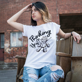 ブードゥー人形 |考えのハロウィーンTシャツ Tシャツ