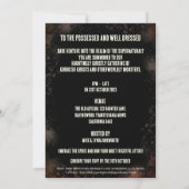 ブードゥー幽霊のよく出る人形大人ハロウィーン 招待状 (裏面)