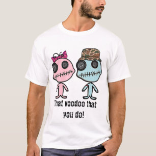 ブードゥー愛男の子及び女の子の人形のTシャツ Tシャツ