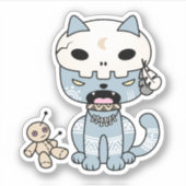 ブードゥー猫 シール (正面)