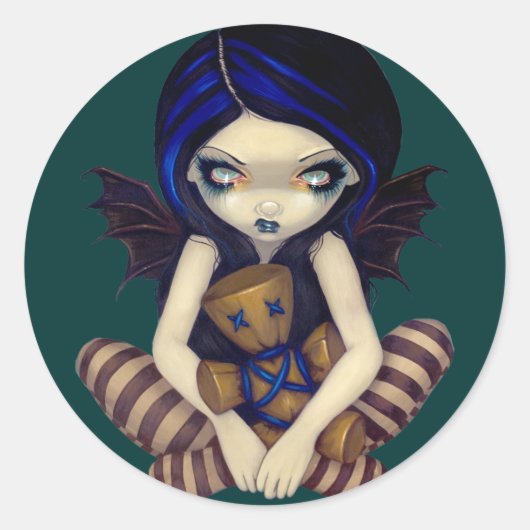 「ブードゥー・イン・ブルー」ステッカー ラウンドシール (正面)