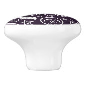 "ブードゥー"パターン セラミックノブ (側面)