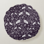 "ブードゥー"パターン ラウンドクッション (裏面)