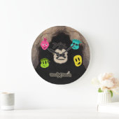 ブードゥー・ヘッズ 〜 ケイブ ラージ壁時計 (ホーム)