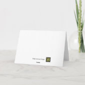 ブードッグのクリスマスカードを覗く カード (裏面)