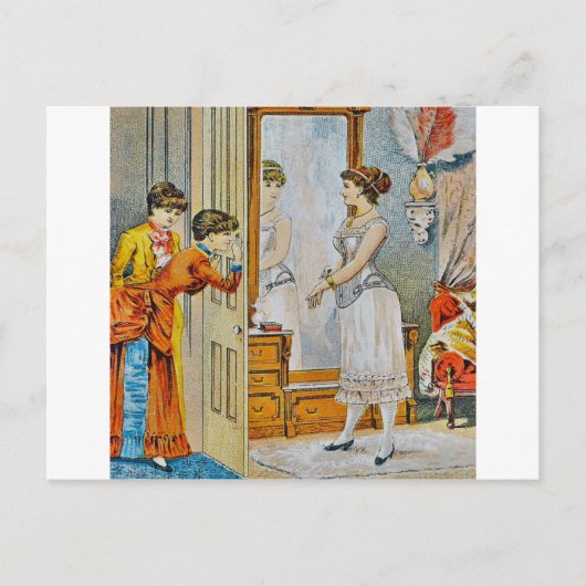 ブードワールで ポストカード (正面)