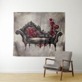 ブードワールシャワーズ | ファインビクトリアンティングラウナーソファ タペストリー (インサイチュ(横))