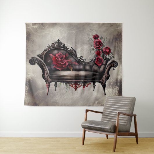 ブードワールシャワーズ | ファインビクトリアンティングラウナーソファ タペストリー (インサイチュ(横))