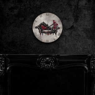 ブードワールシャワーズ ファインビクトリアンティングラウナーソファ ラウンド壁時計