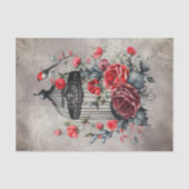 ブードービクトリアンル |アンティークと赤のバラ 薄葉紙 (正面)