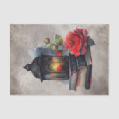 ブードービクトリアンル |アンティークのスペルブックとランタン 薄葉紙 (正面)