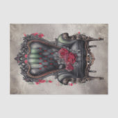 ブードービクトリアンル |アンティークバラアームチェア 薄葉紙 (正面)