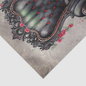 ブードービクトリアンル |アンティークバラアームチェア 薄葉紙 (詳細)