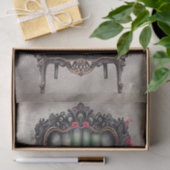 ブードービクトリアンル |アンティークバラアームチェア 薄葉紙 (ギフト)