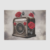 ブードービクトリアンル |アンティークミュージックテーブルトップラジオ 薄葉紙 (正面)