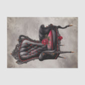 ブードービクトリアンル |アンティークワードローブのパーラー椅子 薄葉紙 (正面)