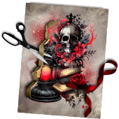 ブードービクトリアンル |アンティーク付きスカル帳 薄葉紙