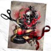 ブードービクトリアンル |アンティーク付きスカル帳 薄葉紙