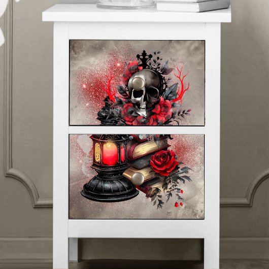 ブードービクトリアンル |アンティーク付きスカル帳 薄葉紙