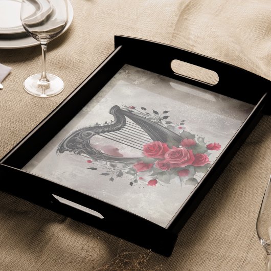 ブードービクトリアンル |アンティーク音楽ケルトのラップハープ 薄葉紙