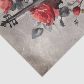 ブードービクトリアンル |アンティーク音楽ヴァイオリンとバラ 薄葉紙 (詳細)